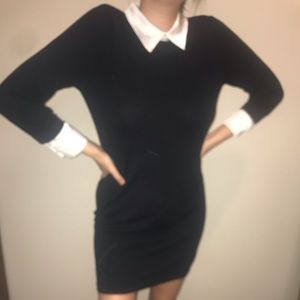 Mini black dress Wednesday Adams themed